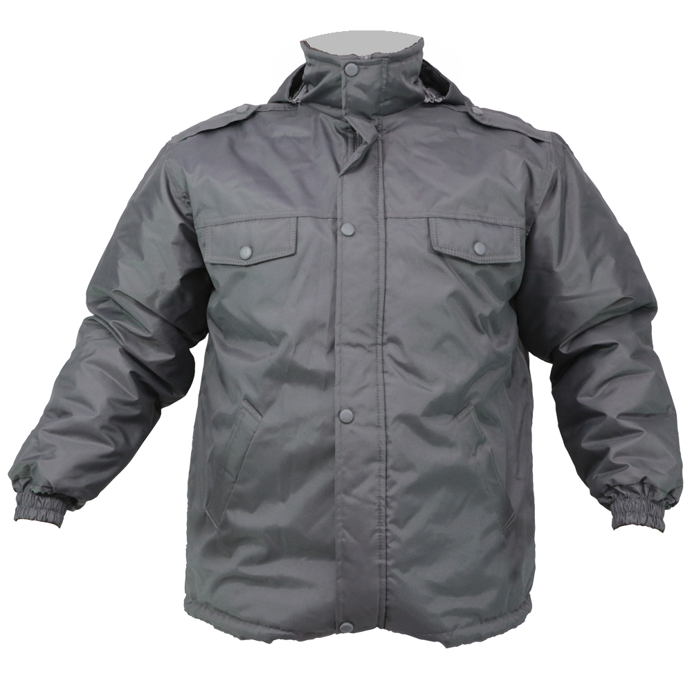 710 Uniformes | Campera con capucha desmontable gris